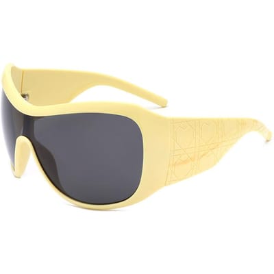 Lunettes de soleil surdimensionnées Y2K pour femmes hommes Vintage Carrées Bouclier Dégradées Hip Hop Lunettes de soleil Sexy Féminines Lunettes de conduite 1PC