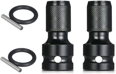 ByShane - Impact Adapter Set voor Ratelsleutels - 1/2 Vierkante Drive naar 1/4 Hex Shank Socket - Quick Release Chuck Converter - 2 stuks