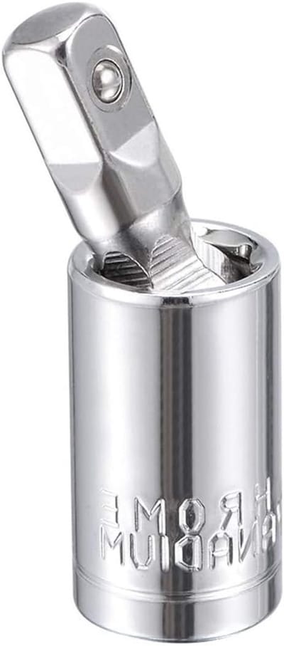 Universele 1/4 Inch Drive Hinge Bushing, Cr-V Stalen Diepe Socket Adapter met 360° Draaibare Connector en Veerbelaste Bal voor Ratchets en Handgereedschap