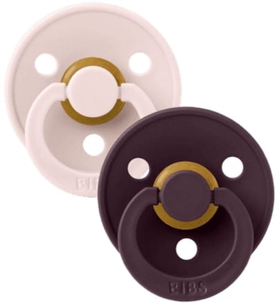 BiBs Colour Fopspeen - Rond - 2 Stuks - 6-18 Mnd - Pale Butter/Petal