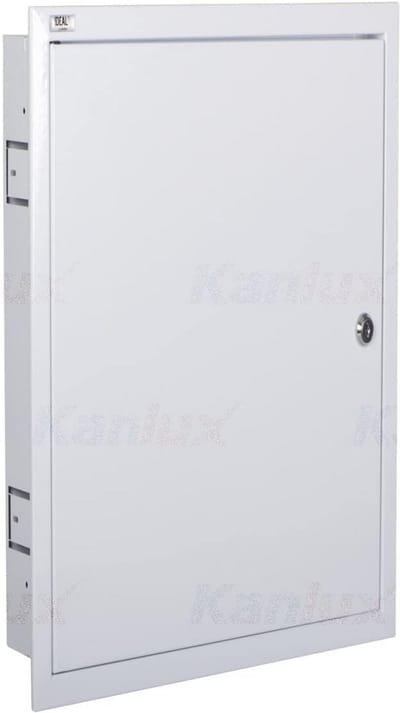 Inbouw elektrische groepenkast 4 rijen 18 modules wit