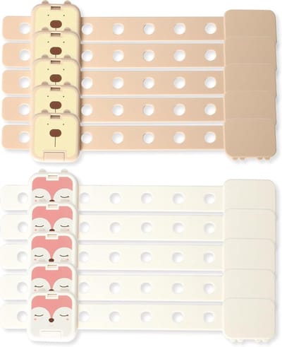 Veiligheidssluitingen voor babyladen - Dubbele vergrendeling, verstelbaar in 7 posities, ideaal voor kasten en deuren, honden- en vosontwerp