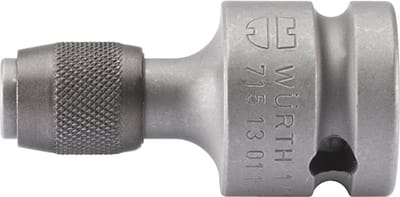 Wurth - 1/2 adapter met snelwisselhouder - 1/2 inch adapter Met snelwisselknop x 1 st Soort aandrijving Binnenvierkant Aansluiting (S1) 1/4 inch