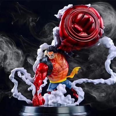 22cm One Piece Vierde Versnelling Luffy Grote Aap Koning Gun Grote Vuist Luffy Actiefiguur Model Pvc Standbeeld Poppen Set Speelgoed Cadeaus brown