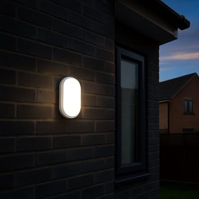 Eco-getic LED Wand- en Plafondlamp ODI – 7,5W/4,5W – 3000K Warm Wit – IP54 – IK08 – Flicker Free – Binnen & Buiten – DC 180-260V