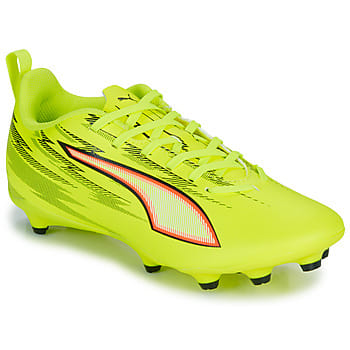 PUMA ULTRA 6 PLAY FG/AG Jr Unisex Sportschoenen - Yellow Alert-PUMA Black-Glowing Red-Lime Squeeze