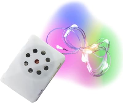 Muziekdoos met Licht - Geschenkdoos Geluid - Feestelijke Decoratie - Opneembare Groet - 7 x 4 x 3 cm
