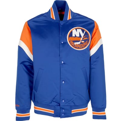 Herenbomberjack Nhl zwaargewicht satijnen jack Neyisl originele teamkleuren