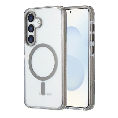 imoshion Hoesje - Geschikt voor Samsung Galaxy S25 - Combat Backcover met Magnetische Ring - Grijs