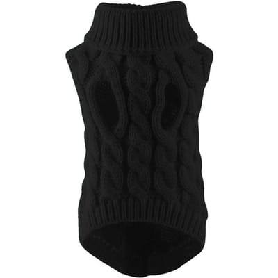 Pull chaud d'hiver à col roulé pour chien de compagnie, vêtements en tricot pour petits et moyens chiens, gilet pour chaton, chihuahua, manteau pour bouledogue S