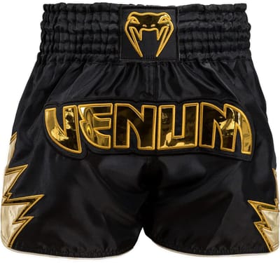 Venum Inferno Muay Thai Kickboks Shorts Zwart Goud - XS