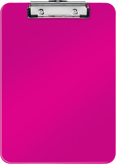 Leitz WOW klemplaat, ft A4, roze 10 stuks