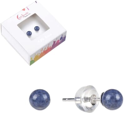 Oorbellen Dumortieriet 4 mm