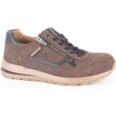 Heren Veterschoenen Mephisto Bradley Old Velours Walnut Donkerbruin - Maat 7½
