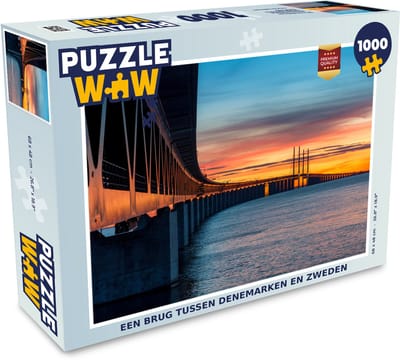 Puzzel Een brug tussen Denemarken en Zweden - Legpuzzel - Puzzel 1000 stukjes volwassenen