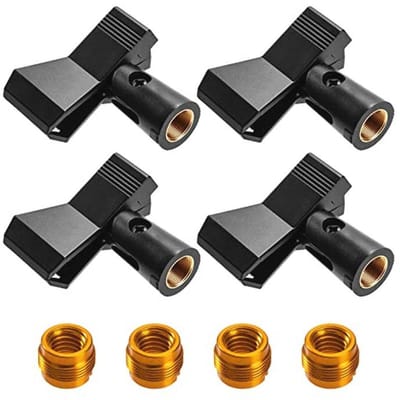 Universele Microfoonhouder met Schroefadapter - 4 Stuks