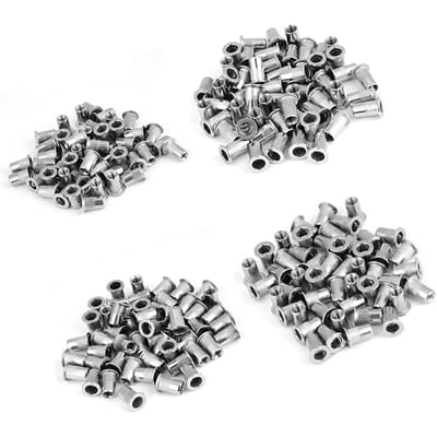 200 stuks Draadinzetstuk M3, M4, M5, M6 304 Roestvrij Staal Blindklinkmoer Set