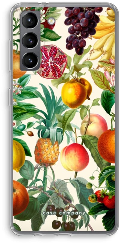 Case Company® - Hoesje geschikt voor Samsung Galaxy S21 hoesje - Classic Flora - Soft Cover Telefoonhoesje - Bescherming aan alle Kanten en Schermrand