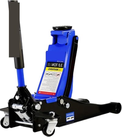 Hydraulische Krik - Autokrik Vloerkrik - Auto Onderhoud - Dubbele Zuiger Snelhefpomp - 3 Ton - Blauw