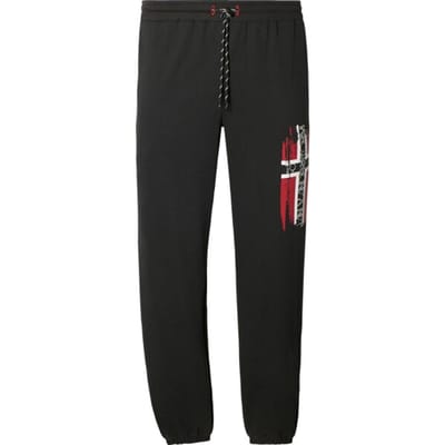 Jan Vanderstorm herren Joggingbroek - 52/54 - zwart - Plus Size