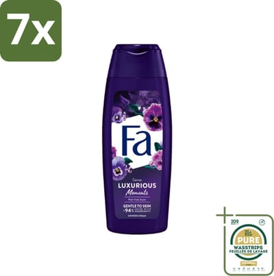 7 x Fa - Luxurious Moments - Douchecrème - Roze Viooltjes - 250 ml - Grootverpakking - Douchecrème - Roze Viooltjes - Luxe Douchecrème - Huidverzorging - Geur Van Roze Viooltjes