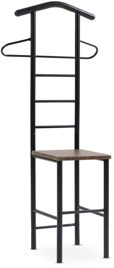 Kledingrek JIVO – Zwart/bruin