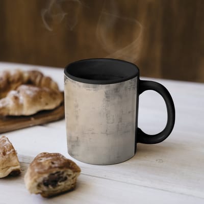 Magische Mok - Foto op Warmte Mokken - Koffiemok - Wabi sabi - Plant - Beige - Magic Mok - Beker - 350 ML - Theemok