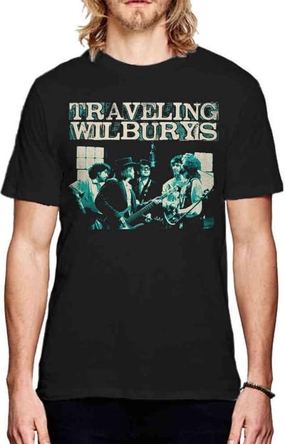 Traveling Wilburys - Performing Heren T-shirt - S - Zwart