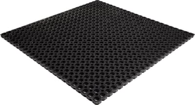 Rubbermat - Rubber Ringmat met Open bodem - Heavy Duty - 100x100x2,2cm - werkplaatsmat - entreemat - schoonloopmat