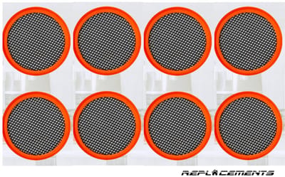 Replacements® filterset geschikt voor Philips Speedpro steelstofzuiger - 8 stuks - FC6721 t/m FC6729