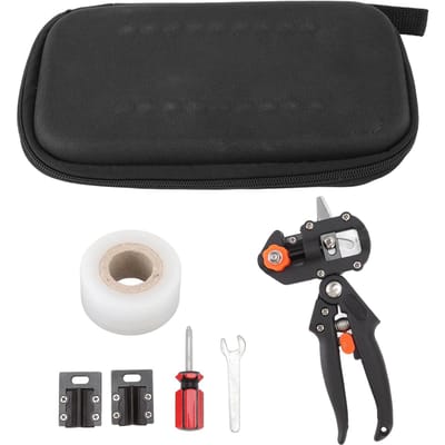 Entschaar Tuinschaar Snoeischaar Fruitboomtakknipper met witte folie Opbergzak black