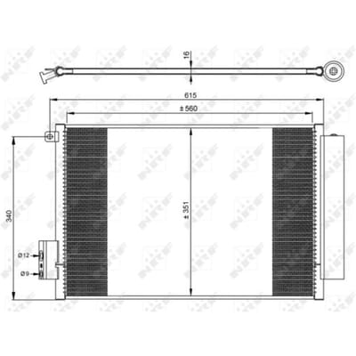 Condensor, airconditioning NRF 350065