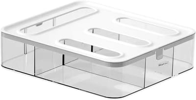 KZQ Opbergdoos Voor Ziplock Zakjes Met Scheidingswand Lucite Sorteerlade Voor Folie En Bakpapier Aanrecht Kast