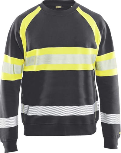 Blaklader Sweater High Vis 3359-1158 - Medium Grijs/High Vis Geel - 4XL