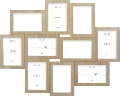 Deknudt Frames multifotolijst S68UC3 P10 - naturel - houtfineer - 10x 10x15