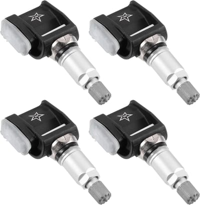TPMS Sensoren - Bandenspanning controle - Veiligheid Rijden - 433MHz Frequentie - 4 Stuks - Zwart Zilver