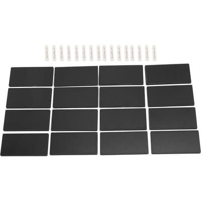 16 stuks Blanco Naamplaatjes DIY Maken MDF Materiaal Afgeronde Hoeken Compact Draagbaar Gepersonaliseerd Naamplaatje voor School white