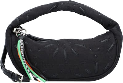 Desigual Handtas Schoudertas Summer Dandelion Bangor Hand Bag Black Zwart
