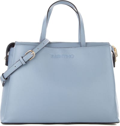 VALENTINO Schoudertas Laptoptas met laptopvak Manhattan Re Shopper Polvere Blauw