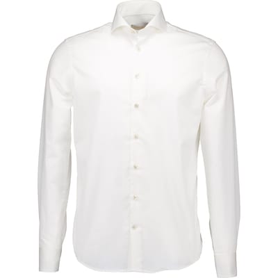 John Miller  Lange Mouw Overhemden Creme 5141360-920-620-920