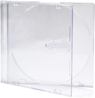 Dailygoods- Slimline Jewel Case 5.2mm - CD/DVD Opbergsysteem - 25 Stuks - Transparante Tray - Lichtgewicht - Hoge Kwaliteit - Cd Hoes