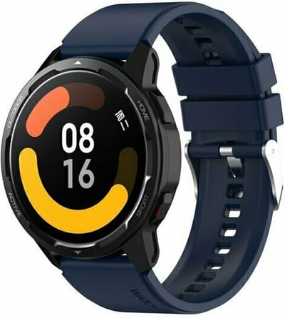 By Qubix - 22mm - Siliconen sportband - Donkerblauw - geschikt voor Huawei Watch 3 / 4 / 5 (pro) - 46mm & geschikt voor Huawei Watch GT / GT 2 / GT 3 (pro) / GT 4 (pro) / GT 5 (pro) / GT 6 (pro) 46mm / Ultimate / Ultimate 2