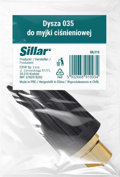 Sillar Rotatie Vuilfrees 035 voor Karcher HD HDS Hogedrukreiniger – Messing - M18F x 1.5 – Vervangingsonderdeel – 1 Stuk