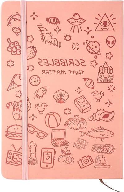 Notitieboek A5 - Schrijfboek Journal - Dagelijkse Planning - 180° Platliggend - 200 Pagina's - Roze