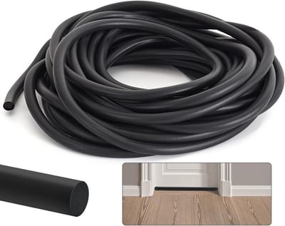 Ronde Foam Sealing Tape van 6 mm diameter en 5 m lengte voor afdichting van deuren, ramen en muren, ideaal voor isolatie en geluidsdemping