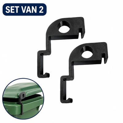 Ventilatieclip voor Afvalcontainer – Set van 2 – Anti Stank – Betere Luchtcirculatie – Geschikt voor Kliko & Vuilnisbak