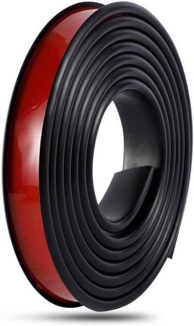 Zelfklevende Kantenband - U-vormige Strip - Meubels Beschermen - Flexibel TPE Materiaal - 5 Meter Lengte - Zwart
