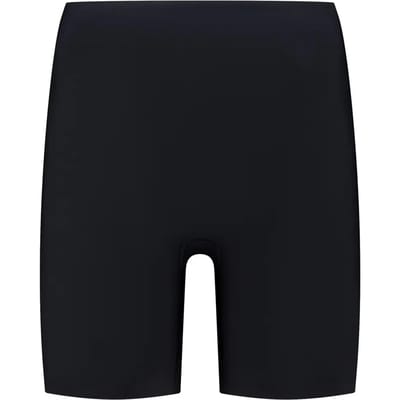 Bye Bra Mid Waist Low Back Shaping Shorts voor dames, onzichtbaar naadloos ondergoed voor outfits met open rug, siliconen voor optimale pasvorm, zachte stof (zwart, XL)