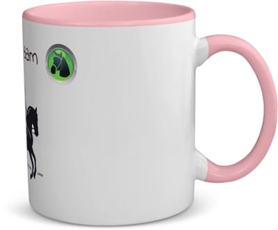 Akyol - paardrijden met naam vrouw koffiemok - theemok - roze - Paardrijden - vrouwen en meisjes - cadeau - verjaardag - geschenk - gepersonaliseerd - 350 ML inhoud