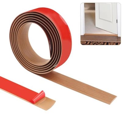 Drempelstrip en Vloerovergangstrip | Zelfklevende Scheidingsstrips | Plat Laminaatprofiel | Vloerbedekking | Randlijst - 200 cm x 5 cm (Geel Eiken)